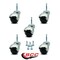 Service Caster 2 Inch Bright Chrome Hooded Grip Neck Ball Casters, 5PK SCC-GN01S20-POS-BC-516-5 - alternate 5